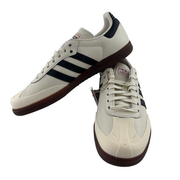 adidas x A Bathing Ape Samba Sneaker in Off White/ Shadow Green/Gum Size 9.5 main image 7